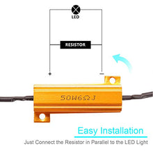 Carica l&#39;immagine nel visualizzatore di Gallery, Kinstecks 4PCS 50W 6Ohm Resistori di carico a LED Resistenza segnale a...