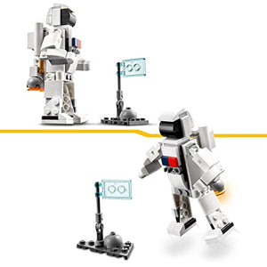 LEGO 31134 Creator Space Shuttle, Set 3 in1 con Astronauta e Astronave Giocattolo, Giochi per Bambini e Bambine dai 6 Anni in su, Idea Regalo Creativa