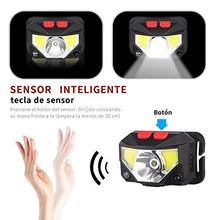 Carica l'immagine nel visualizzatore di Gallery, Lampada Frontale LED USB Ricaricabile, ZOYJITU lampada da testa...