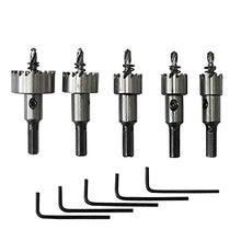 Carica l&#39;immagine nel visualizzatore di Gallery, S&amp;R Seghe a tazza Metallo HSS per Acciaio Cobalto / Set di 5 frese...