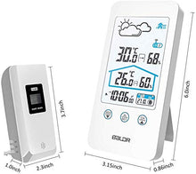 Carica l&#39;immagine nel visualizzatore di Gallery, Stazioni Meteorologiche , Automatica Digitale Wireless Meteorologica Bianco