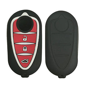 Cover Custodia Silicone per Chiave Alfa Romeo 3 Tasti Guscio Morbido...