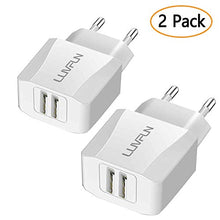 Carica l&#39;immagine nel visualizzatore di Gallery, Luvfun [2 Pack] Caricatore USB da Muro, 2 Porte (5V/2.1A) 2 Pack - Ilgrandebazar