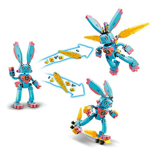 LEGO 71453 DREAMZzz Izzie e il Coniglio Bunchu, Figura di Animale Giocattolo con Pattini Costruibile in 2 Modi, Gioco Creativo Basato sulla Serie TV, Giochi per Bambini e Bambine dai 7 Anni in su