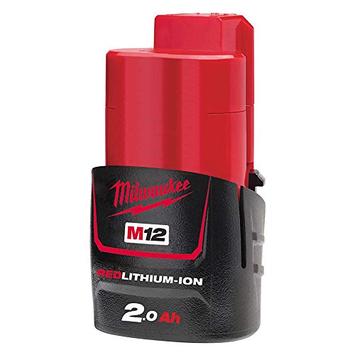 Milwaukee M12B2 M12B2-Batteria agli ioni di Litio da 2,0 Ah, Colore: Rosso,... - Ilgrandebazar