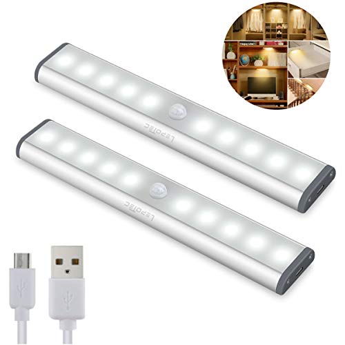 led Armadio Sensore Movimento Luce, Wireless Luci Notturne Barra Lampada 2PCS - Ilgrandebazar