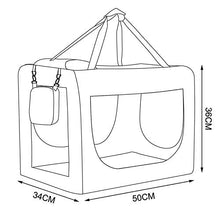 Carica l'immagine nel visualizzatore di Gallery, dibea TB10040, Borsa Trasportino per cani, Scatola (S) 50x34x36 cm, Beige