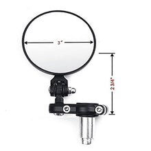 Carica l&#39;immagine nel visualizzatore di Gallery, KATUR Specchietto retrovisore per Moto 7/8in 22mm Maniglia Tonda Bar... - Ilgrandebazar