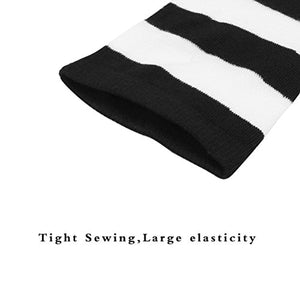 HBF Calze Donna a Righe al Ginocchio Cosplay Lunghe Nero&bianco - Ilgrandebazar