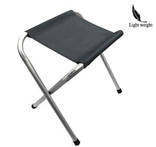 Carica l'immagine nel visualizzatore di Gallery, Homecall Sgabello pieghevole da campeggio in alluminio colore grigio Bianco