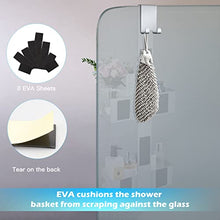 Carica l'immagine nel visualizzatore di Gallery, UUlioyer Mensola Doccia da Appendere, Porta Bagnoschiuma da Doccia in SUS304 Acciaio Inox da Appendere al Porte Doccia in Vetro
