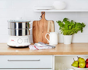 Tefal VC1451 Convenient Series Inox, Vaporiera in Acciaio Timer con... - Ilgrandebazar