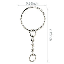 Carica l'immagine nel visualizzatore di Gallery, Foonii 100 pezzi Portachiavi Key chain portachiavi Lotto 25 mm cerchio 100pcs
