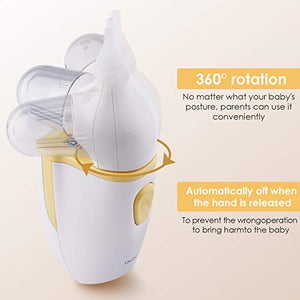 INTEY Aspiratore Nasale Neonato - Protezione Antiriflusso, 2 Punta di... - Ilgrandebazar