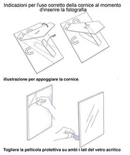 Carica l&#39;immagine nel visualizzatore di Gallery, Cornici Celeste per foto in legno con la scritta Nonno TVB e decorata con...