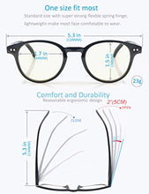 Carica l&#39;immagine nel visualizzatore di Gallery, Occhiali Anti Luce Blu,Sutable per lo Schermo del +0.00, Nero - Ilgrandebazar