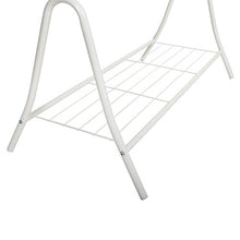 Carica l&#39;immagine nel visualizzatore di Gallery, SONGMICS Appendiabiti Autoportante in Metallo, Portabiti Stand Bianco Panna
