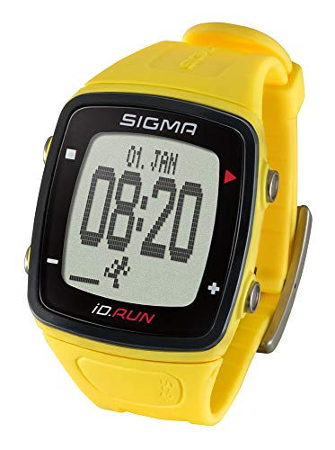 Sigma Sport ID.Run, Orologio da Corsa GPS. Unisex Adulto Taglia unica, Giallo