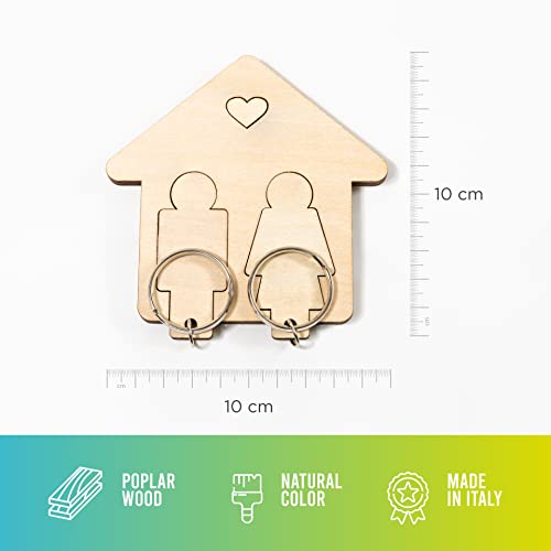 Portachiavi 25° Anniversario Di Matrimonio Per Lui E Lei - Regalo Con Incisione Romantica, Acciaio Inox