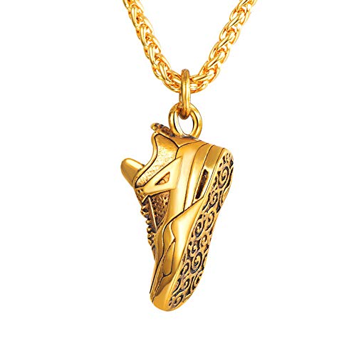 U7 Uomo Collana Pendente Sneaker Scarpa Sportiva Cindolo + Catena Oro - Ilgrandebazar