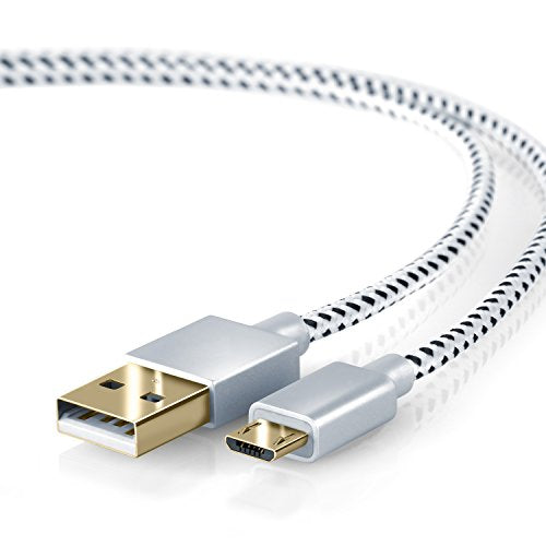 CSL - 5m Cavo Micro USB a Nylon Intrecciato e connettore in F: 5,0m - Ilgrandebazar