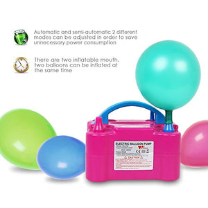 Amzdeal® Pompa a palloncino gonfiabile è un buon assistente festa Rosso 600w - Ilgrandebazar