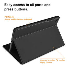 Carica l'immagine nel visualizzatore di Gallery, HoYiXi Custodia per Lenovo Tab M10 Plus 10.3 Ultra Sottile Case in Pelle nero
