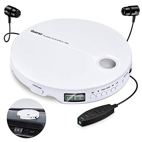 Gueray Lettore CD Portatile HiFi Classic Personal Discman con Cuffia...