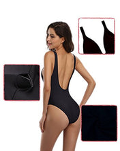 Carica l'immagine nel visualizzatore di Gallery, SHEKINI Donne Un Pezzo Bikini Donna High Cut Costume Intero Mare e S, Nero - Ilgrandebazar