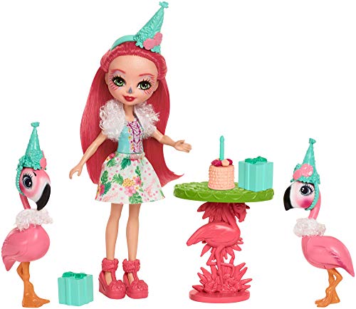 Enchantimals- Playset Festa di Compleanno con Fanci Il Fenicottero, FCG79 - Ilgrandebazar