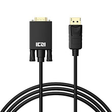 Carica l'immagine nel visualizzatore di Gallery, ICZI Cavo DisplayPort a VGA 1 m, Adattatore DP Maschio a Maschio, 1 metro - Ilgrandebazar