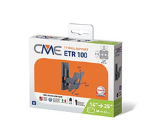 Carica l'immagine nel visualizzatore di Gallery, Meliconi Supporto TV CME ETR 100, Inclinabile, per Tv fino a max 25’’, Vesa...
