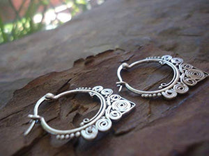 ✿ SPIRAL CREOLEN ✿ grandi orecchini borchiati, Antiallergico, B-Ware, ridotto