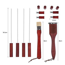 Carica l&#39;immagine nel visualizzatore di Gallery, Fixkit Set di Utensili Barbecue 18 Pezzi Completo Attrezzi BBQ in 18