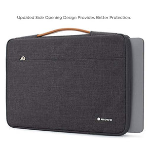 NIDOO 14 Pollici Laptop Sleeve Custodia Computer 14 Pollici, Grigio scuro