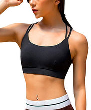 Carica l'immagine nel visualizzatore di Gallery, YIANNA Donna Reggiseno Sportivo Senza Ferretto Reggiseni con M, Nero - Ilgrandebazar