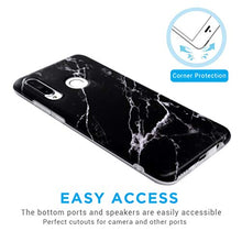 Carica l&#39;immagine nel visualizzatore di Gallery, 2x Cover per Huawei P30 Lite, Marmo TPU Gel Case Nero Bianco/ Grigio Bianco - Ilgrandebazar