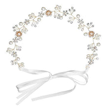 Carica l&#39;immagine nel visualizzatore di Gallery, INTVN Copricapo da sposa Fiori Perle Strass Fascia per Capelli Accessori per... - Ilgrandebazar