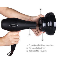 Carica l&#39;immagine nel visualizzatore di Gallery, Hairizone Hair diffusore Universale Adattabile per Asciugacapelli con Nero - Ilgrandebazar