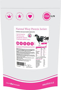 PINK SUN Proteine del Siero Latte in Polvere Isolare 1kg Neutro Natural...