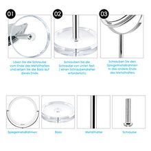 Carica l&#39;immagine nel visualizzatore di Gallery, Auxmir Specchio Trucco da Tavolo Bifacciale, 10x/1x