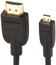 Carica l&#39;immagine nel visualizzatore di Gallery, AmazonBasics - Cavo ad alta velocità micro HDMI su HDMI, standard più 0,91 m