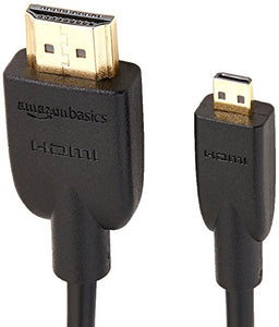 AmazonBasics - Cavo ad alta velocità micro HDMI su HDMI, standard più 0,91 m
