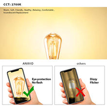 Carica l&#39;immagine nel visualizzatore di Gallery, Lampadine di Filamento a LED, LVWIT ST64 E27 8W 2700K-6 Pezzi (Marrone)