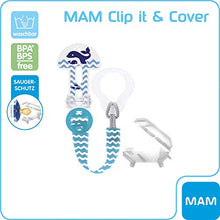 Carica l'immagine nel visualizzatore di Gallery, MAM 67273611, portaciuccio Clip it! &amp; Cover, bambini blau