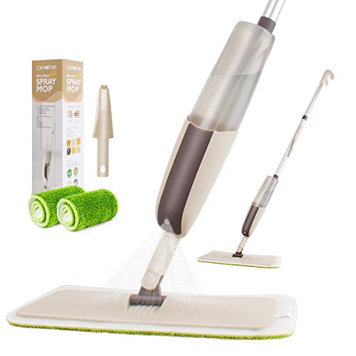 CXhome Spray Mop,Mocio in Microfibra con spruzzatore e capacità Grigio-verde