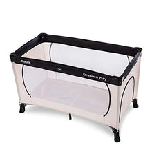 Carica l'immagine nel visualizzatore di Gallery, Hauck Lettino da Viaggio Dream N Play Plus - Culla Neonato fino a 15kg - Letto Pieghevole 60x120cm - Box Bambini con Uscita Laterale - Borsa Inclusa - Beige
