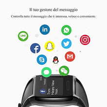 Carica l&#39;immagine nel visualizzatore di Gallery, HalfSun Fitness Tracker, Orologio Braccialetto Pressione nero