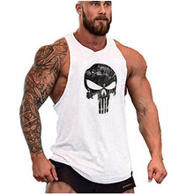 Carica l'immagine nel visualizzatore di Gallery, Cabeen Uomo Palestra Canotta Smanicato Bodybuilding Canottiera Gym Cotone...