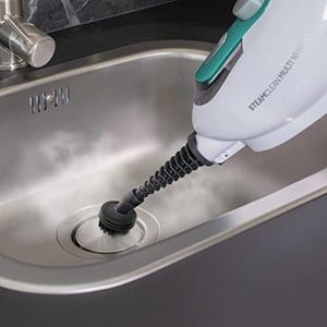 Di4 Steamclean Multi10 Max, Scopa Elettrica Lavapavimenti, Scopa a Vapore Multifunzione 10 in 1, Manico Telescopico Estendibile, Pulitore a Vapore 1500 W, Bianco